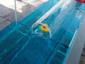 The JBA Trust stunt duck navigates the culvert