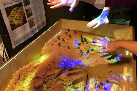 Augmented Reality Sandbox training day for Rivers Trusts