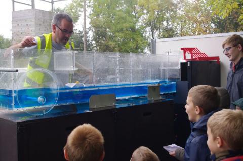 Flume at scout flood awareness