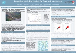 Improving statistical models for flood risk assessment