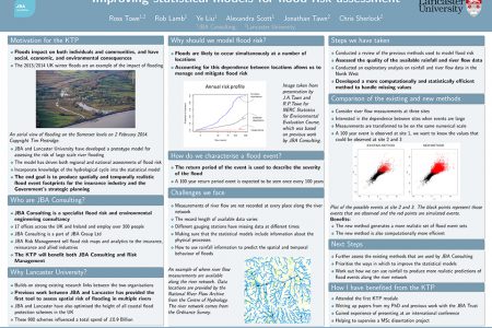 Improving statistical models of large scale flood events