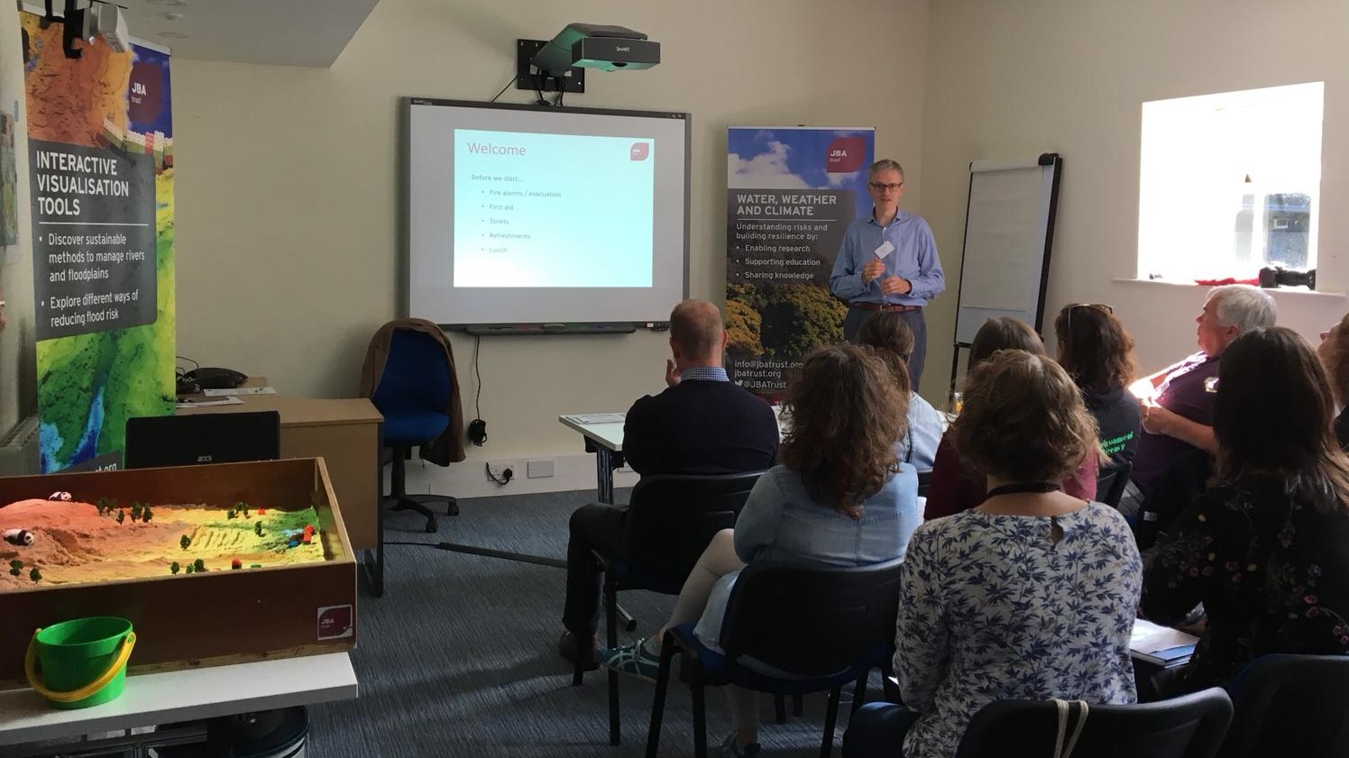 Rob Lamb welcomes delegates to the demonstration day