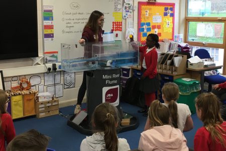 Primary pupils learn about rivers and flooding